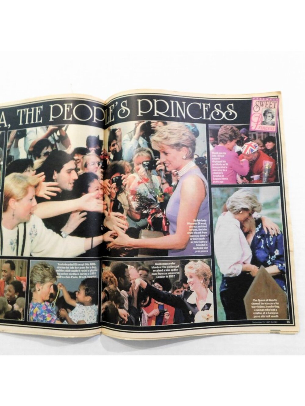 Globe Princess Diana Special Commemorative Double Issue 9/22/1997 Poster - Picture 3 of 7